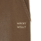 WOMEN'S JERSEY DENIM WASHED SEMI-WIDE CARGO PANTS