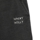 WOMEN'S JERSEY DENIM WASHED SEMI-WIDE CARGO PANTS