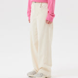 WOMEN'S CORDUROY SEMI-WIDE FIT PANTS