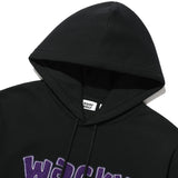 FLEECE FRONT TYPO GRAPHIC HOODIE SWEATSHIRT