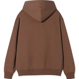 FLEECE FRONT TYPO GRAPHIC HOODIE SWEATSHIRT