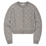 [GISELLE着用] WOMEN'S LILY DOT ROUND NECK CARDIGAN