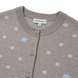 [GISELLE着用] WOMEN'S LILY DOT ROUND NECK CARDIGAN