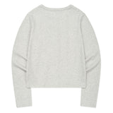 [GISELLE着用] WOMEN'S BASIC COTTON ROUND NECK CARDIGAN