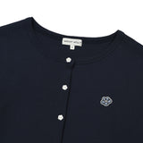 [GISELLE着用] WOMEN'S BASIC COTTON ROUND NECK CARDIGAN