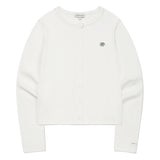 [GISELLE着用] WOMEN'S BASIC COTTON ROUND NECK CARDIGAN