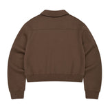 [GISELLE着用] WOMEN'S COLLAR HALF BUTTON-UP MAN-TO-MAN