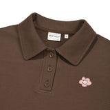 [GISELLE着用] WOMEN'S COLLAR HALF BUTTON-UP MAN-TO-MAN