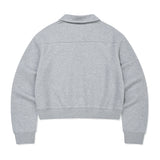 [GISELLE着用] WOMEN'S COLLAR HALF BUTTON-UP MAN-TO-MAN