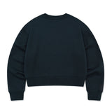 WOMEN'S CHECK LILY CROP MAN-TO-MAN