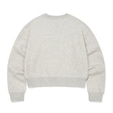 WOMEN'S CHECK LILY CROP MAN-TO-MAN