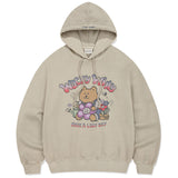 WOMEN'S GRAPHIC SEMI-OVER HOODIE