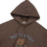 WOMEN'S GRAPHIC SEMI-OVER HOODIE