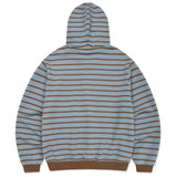 [予約販売/3月下旬入庫予定] FRONT POINT STRIPE HOODED ZIP-UP
