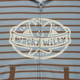 [予約販売/3月下旬入庫予定] FRONT POINT STRIPE HOODED ZIP-UP