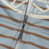 [予約販売/3月下旬入庫予定] FRONT POINT STRIPE HOODED ZIP-UP