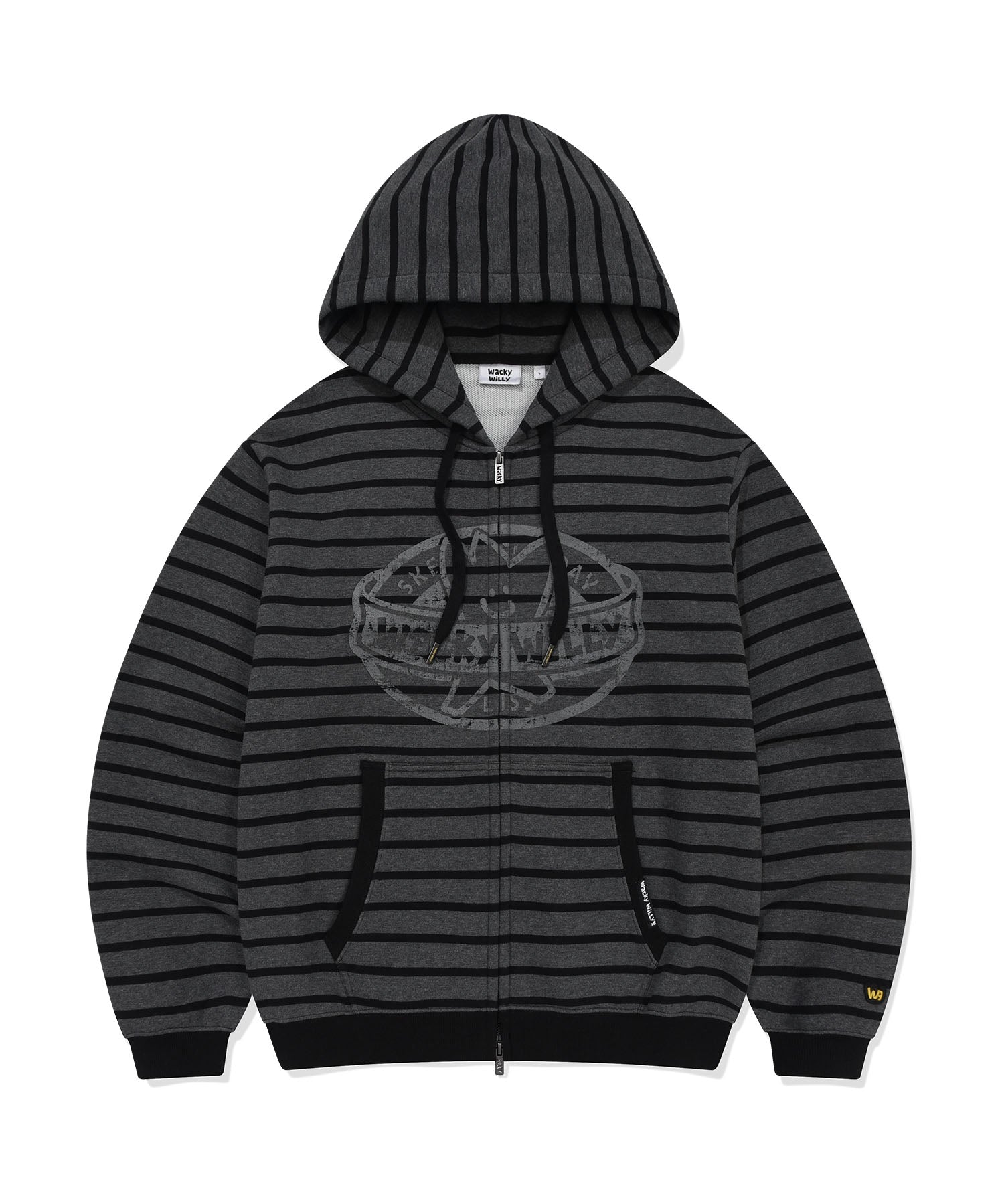 [予約販売/3月下旬入庫予定] FRONT POINT STRIPE HOODED ZIP-UP