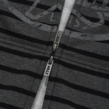 [予約販売/3月下旬入庫予定] FRONT POINT STRIPE HOODED ZIP-UP