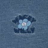 [26SS] WOMEN'S DENIM WASHED CROP HOODED ZIP-UP