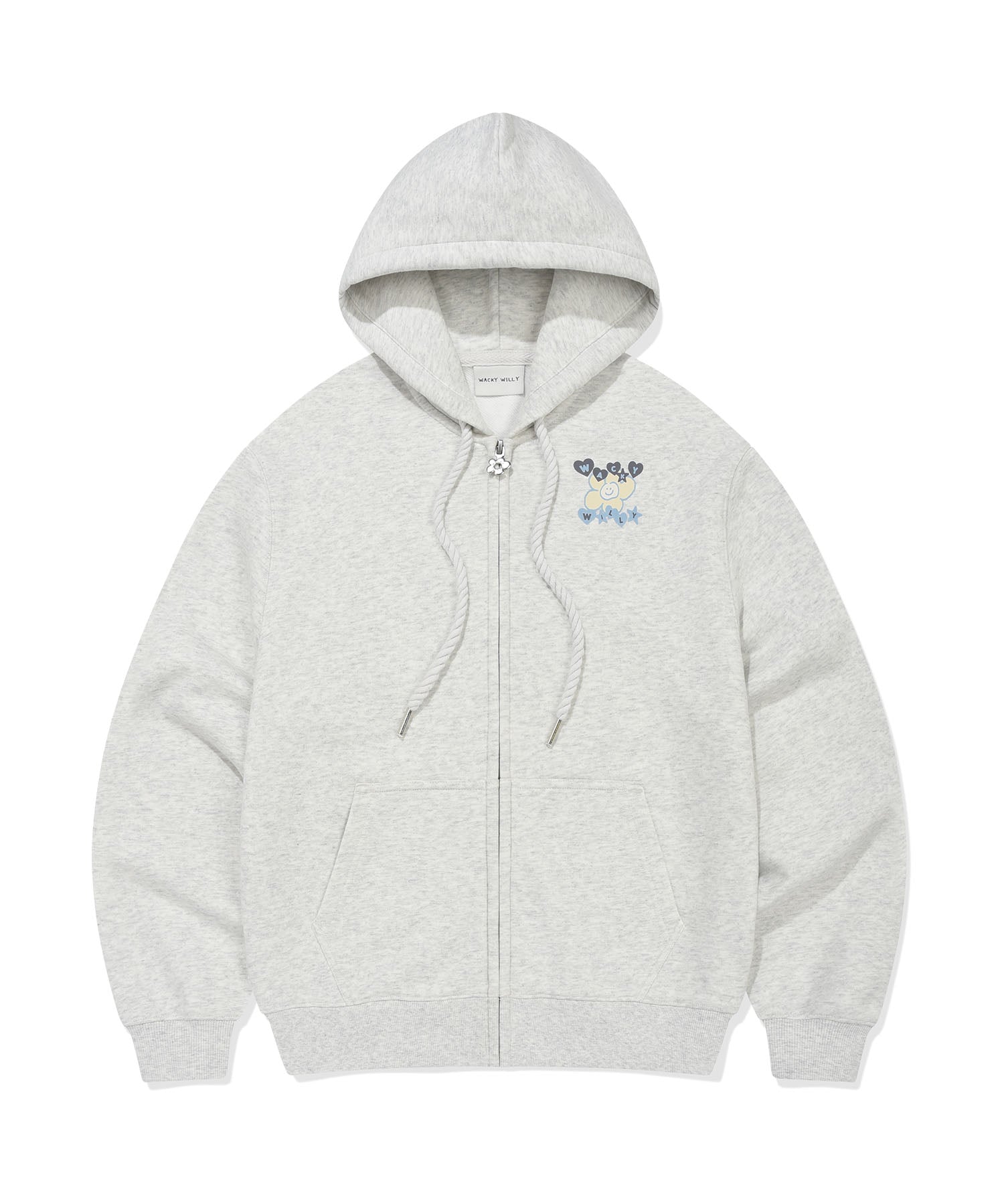 WOMEN'S GRAPHIC SEMI-OVER HOODED ZIP-UP