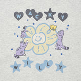 WOMEN'S GRAPHIC SEMI-OVER HOODED ZIP-UP