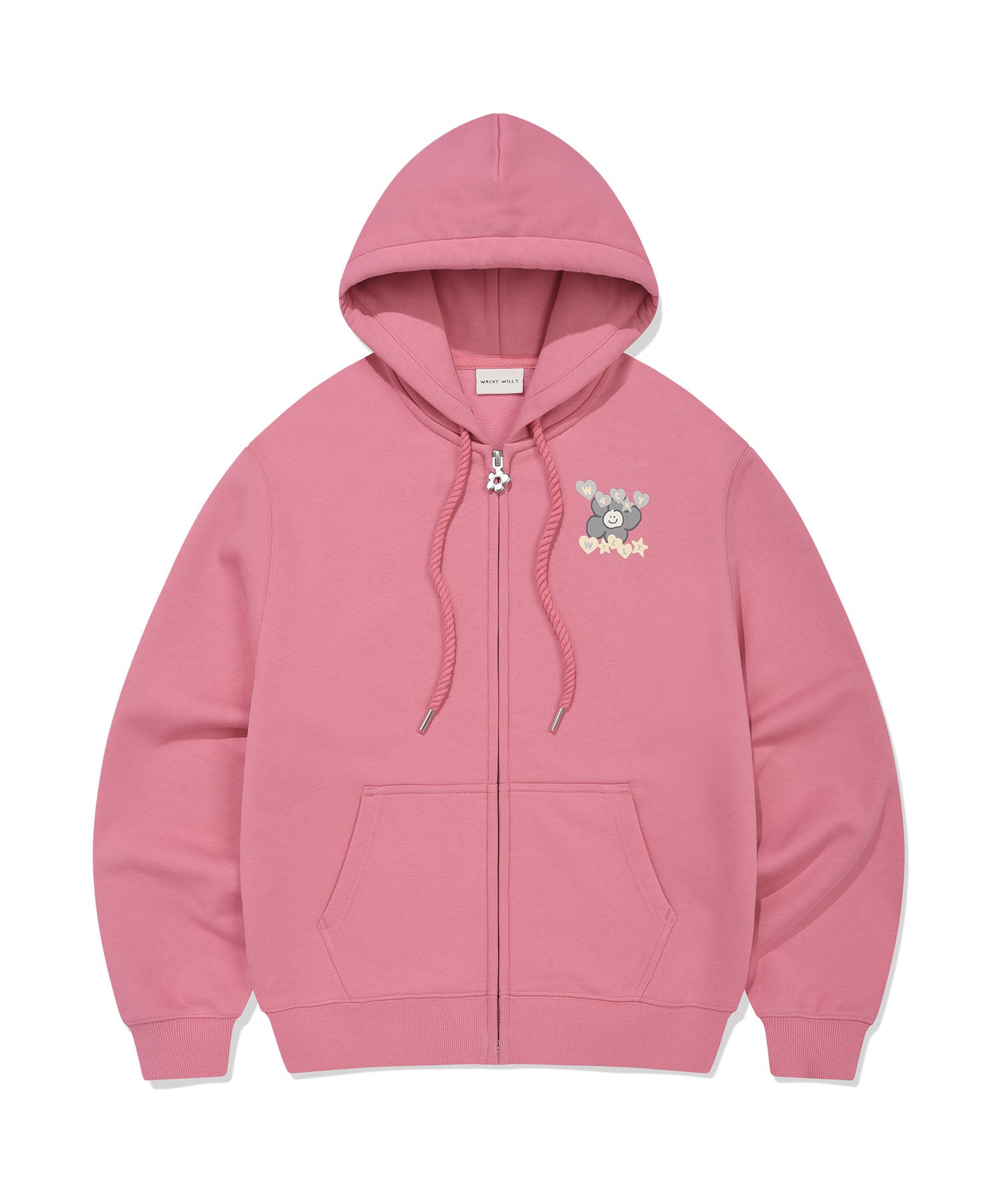 WOMEN'S GRAPHIC SEMI-OVER HOODED ZIP-UP