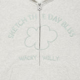 [GISELLE着用] WOMEN'S LILY APPLIQUE OVERFIT HOODED ZIP-UP