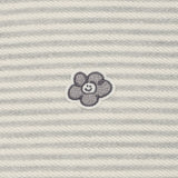 WOMEN'S TERRY STRIPE CROP HOODIE