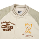 PATCHWORK GRAPHIC VARSITY JACKET