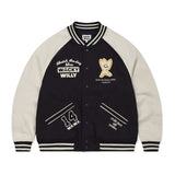 PATCHWORK GRAPHIC VARSITY JACKET