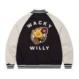 PATCHWORK GRAPHIC VARSITY JACKET