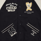 PATCHWORK GRAPHIC VARSITY JACKET