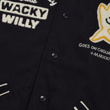 PATCHWORK GRAPHIC VARSITY JACKET