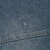 GRAPHIC DENIM HOODED JUMPER