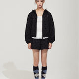WOMEN'S NYLON HOODED WINDBREAKER