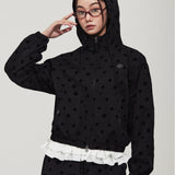 WOMEN'S NYLON HOODED WINDBREAKER