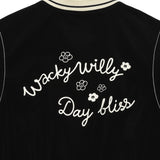 [GISELLE着用] WOMEN'S VELVET-LIKE VARSITY JACKET