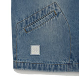 WOMEN'S COLLARLESS DENIM WORK JACKET