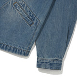 WOMEN'S COLLARLESS DENIM WORK JACKET