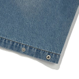 WOMEN'S COLLARLESS DENIM WORK JACKET