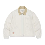 WOMEN'S COLLARLESS DENIM WORK JACKET