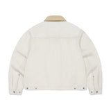 WOMEN'S COLLARLESS DENIM WORK JACKET