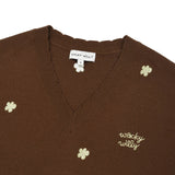 [GISELLE着用] WOMEN'S LILY DOT V-NECK PULLOVER BROWN