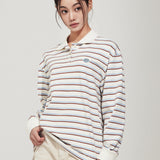 WOMEN'S RUGBY STRIPE LONG SLEEVE