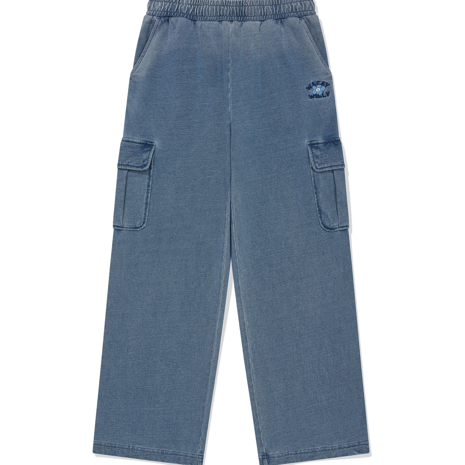 [予約販売/6月上旬入庫予定] WOMEN'S DENIM WASHED SEMI-WIDE CARGO PANTS