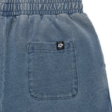 WOMEN'S DENIM WASHED SEMI-WIDE CARGO PANTS