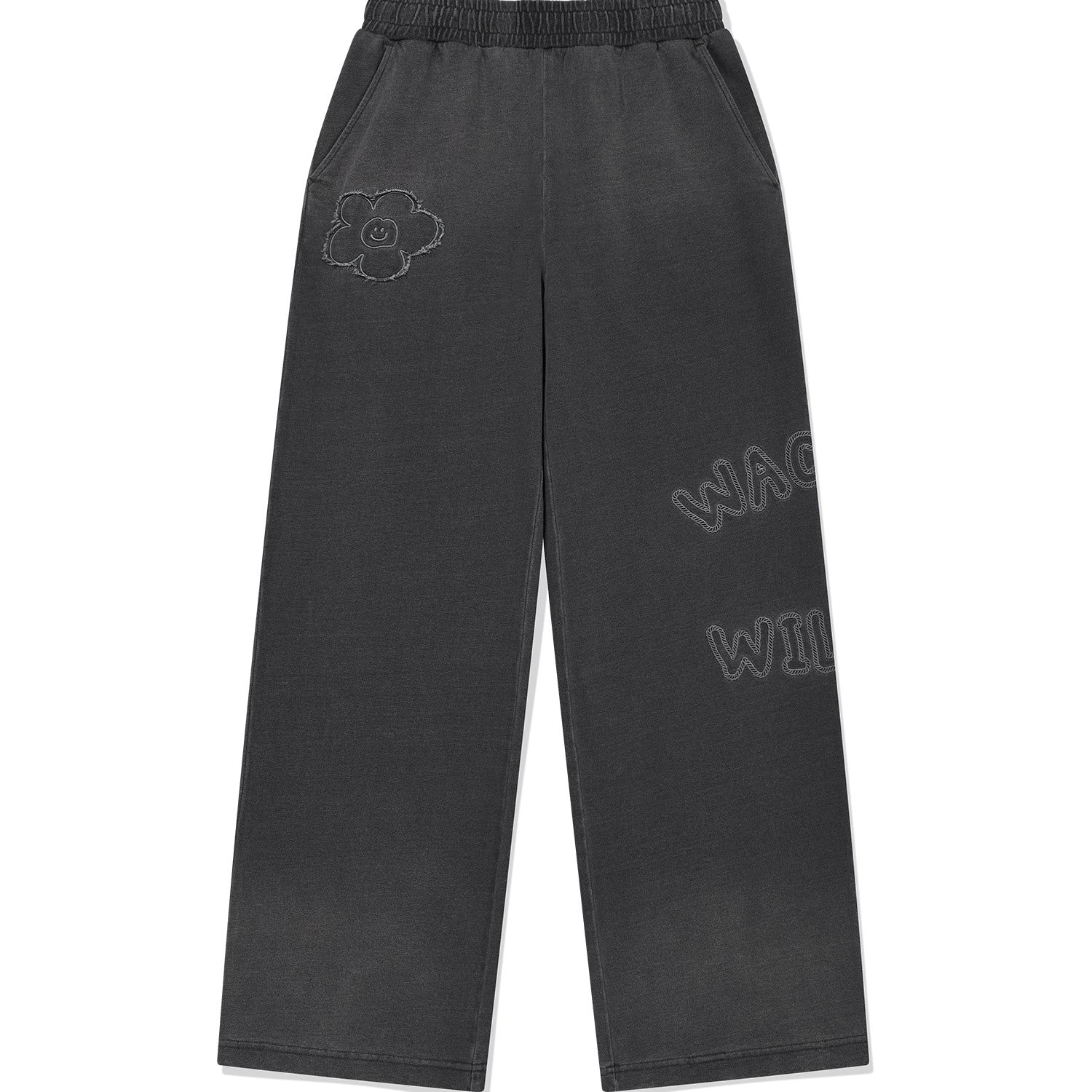[予約販売/6月上旬入庫予定] [GISELLE着用] WOMEN'S BIG LILY DENIM WASH SEMI-WIDE SWEATPANTS