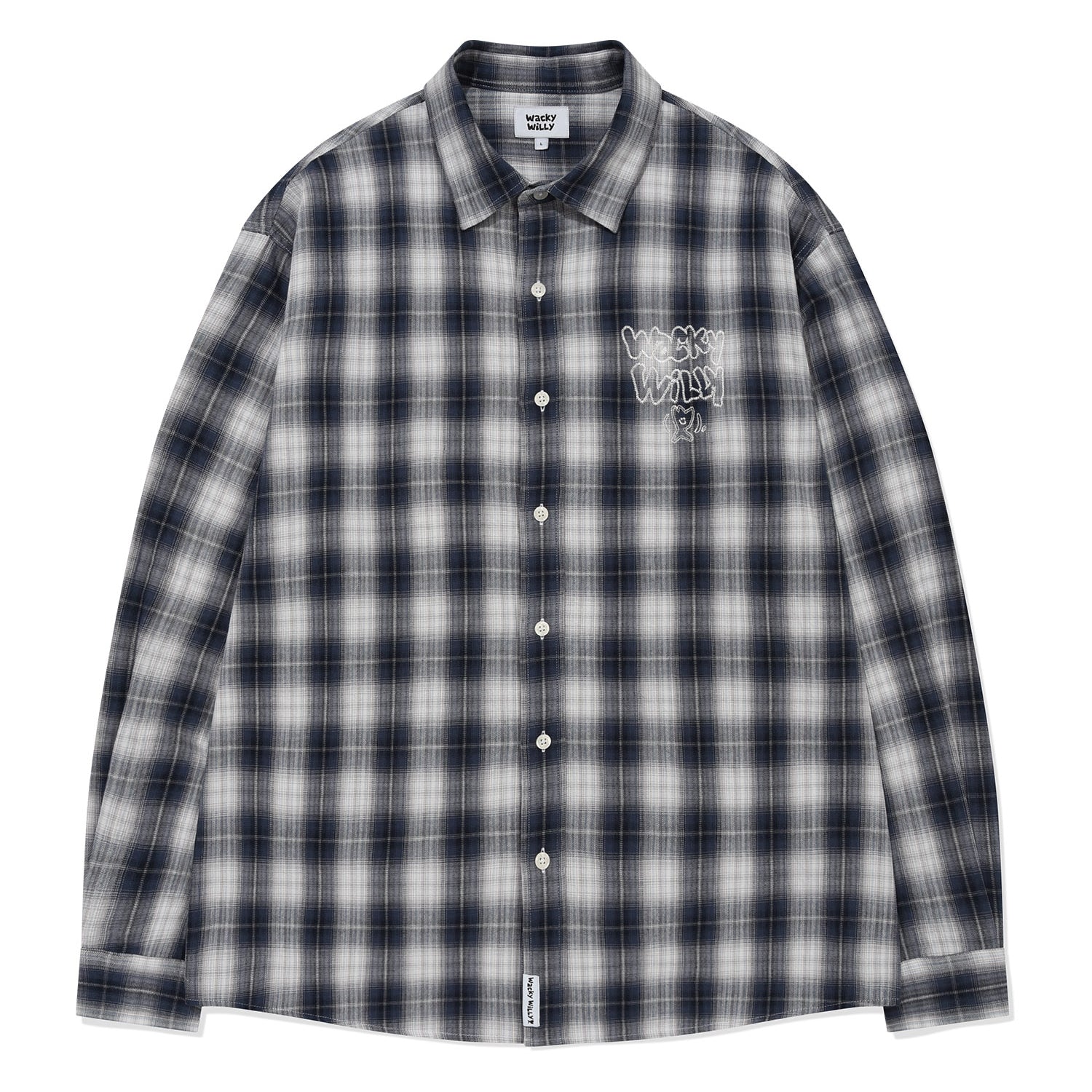 [予約販売/6月上旬入庫予定] EMBROIDERED GRAPHIC CHECK LONG-SLEEVED SHIRT