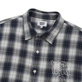 EMBROIDERED GRAPHIC CHECK LONG-SLEEVED SHIRT