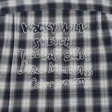 EMBROIDERED GRAPHIC CHECK LONG-SLEEVED SHIRT